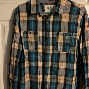 Multicolor casual shirt (large). Urban pipeline.